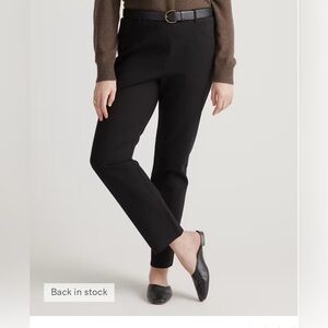Quince Classic Black Women's Pants Womens L